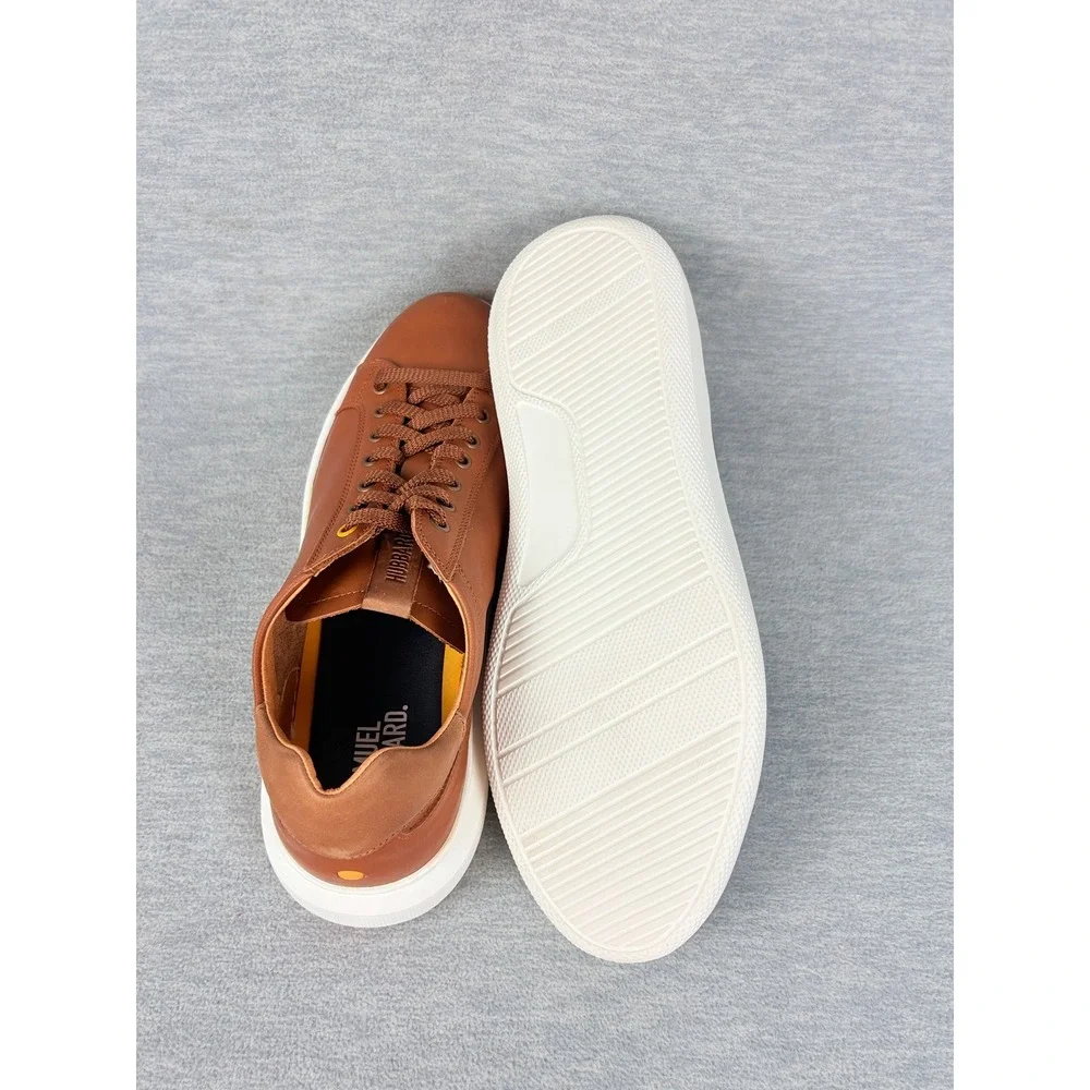 Samuel Hubbard Sunset Sneakers Mens 10.5 Brown Tan Leather Lightweight Comfort